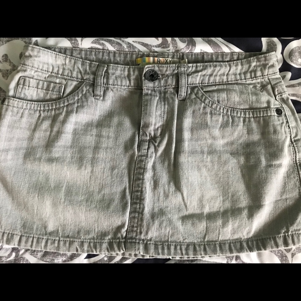 Roxy grey denim skirt